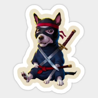 cute Ninja dog Sticker